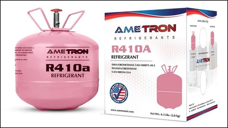 Gas R410A là hỗn hợp của HFC-32 và HFC-125 