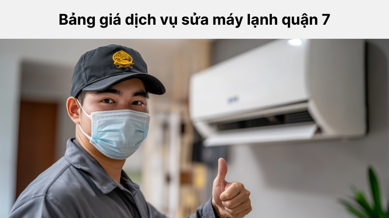 Bảng giá sửa chữa mái lạnh quận 7 rõ ràng, minh bạch, không phát sinh chi phí ẩn