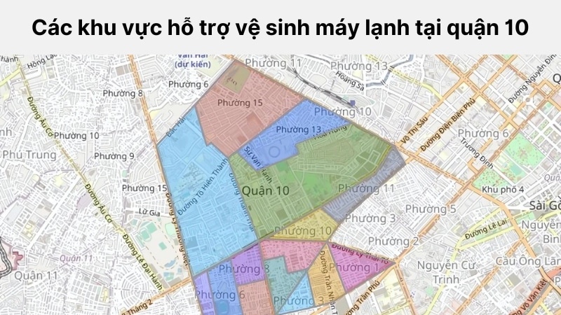 Các khu vực vệ sinh máy lạnh quận 10 của Điện Lạnh Today