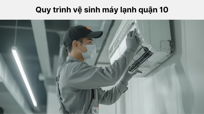 Quy trình vệ sinh máy lạnh bài bản, chuyên nghiệp