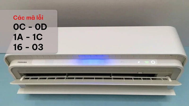 Bảng mã lỗi máy lạnh Toshiba thường gặp
