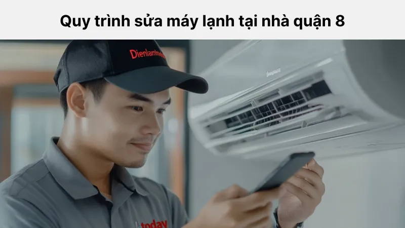 Quy trình của thợ sửa máy lạnh quận 8