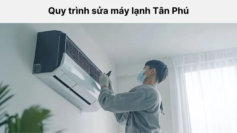 Quy trình sửa máy lạnh Tân Phú tại Điện Lạnh Today