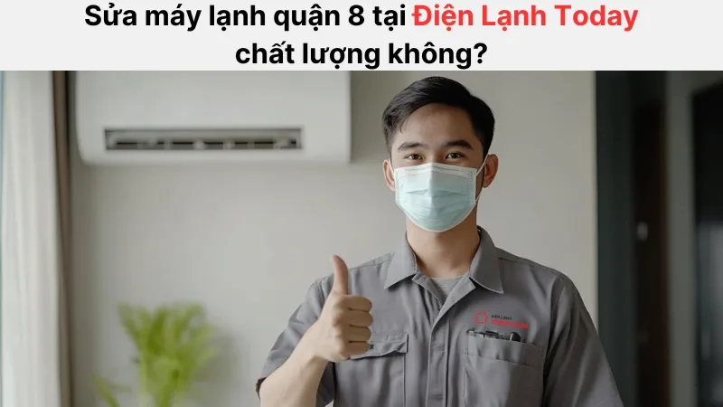 Điện Lạnh Today là đơn vị sửa máy lạnh quận 8 được nhiều khách hàng tin tưởng