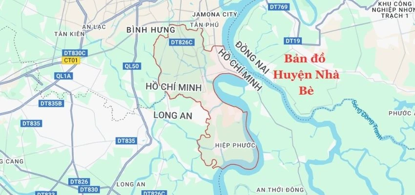 Bản đồ dịch vụ vệ sinh máy lạnh Nhà Bè