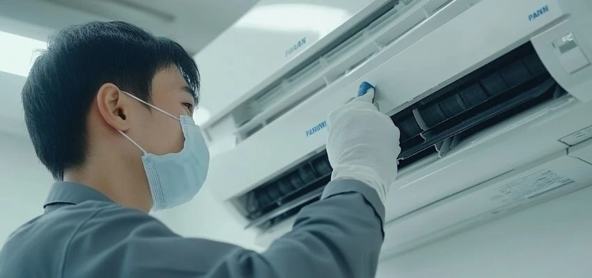 Vệ sinh sạch từng bộ phận của máy lạnh