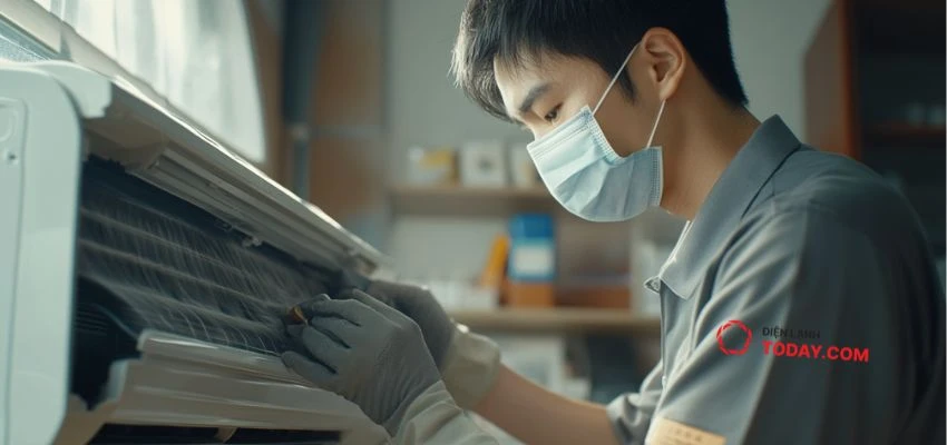 Vệ sinh dàn nóng và dàn lạnh với dụng cụ chuyên nghiệp, hiện đại