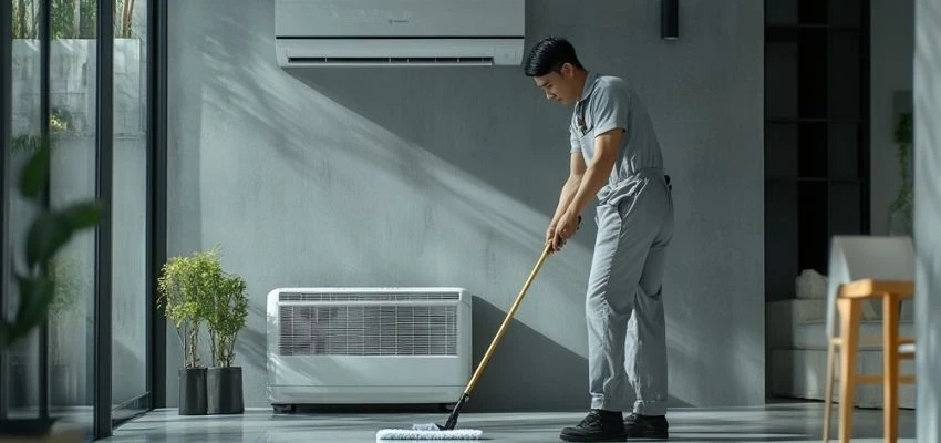 Vệ sinh sạch sẽ khu vực xung quanh máy lạnh