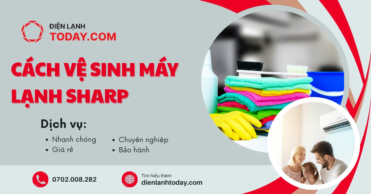 Cách vệ sinh máy lạnh Sharp