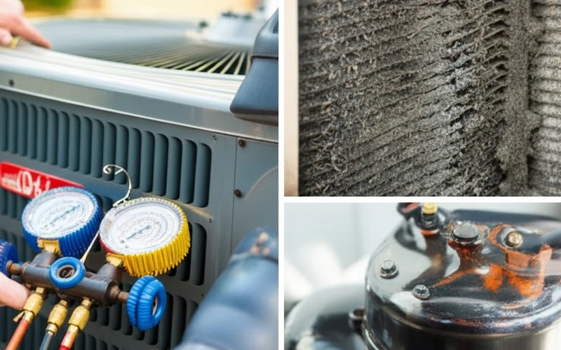 Lỗi R9 thường do thiếu gas, dàn nóng bẩn hoặc máy nén bị quá tải.