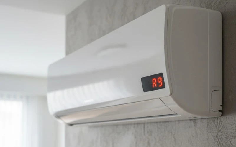 Mã lỗi R9 trên điều hòa cảnh báo về vấn đề áp suất cao hoặc quá tải máy nén.
