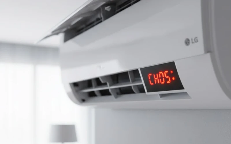 Biểu hiện của lỗi CH05 máy lạnh LG