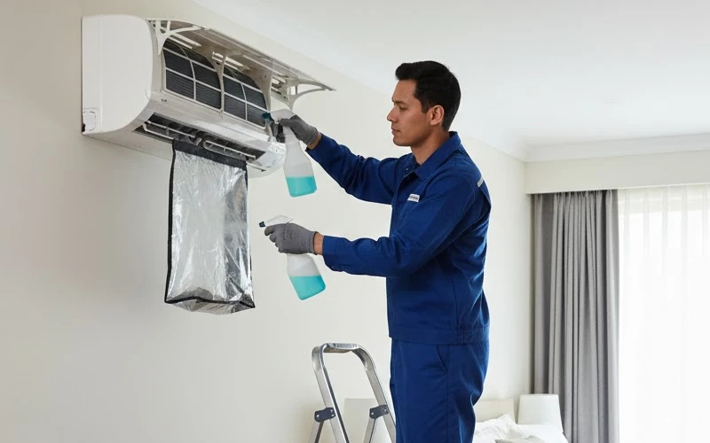 Vệ sinh máy lạnh định kỳ giúp hạn chế máy lạnh bị lỗi CH05