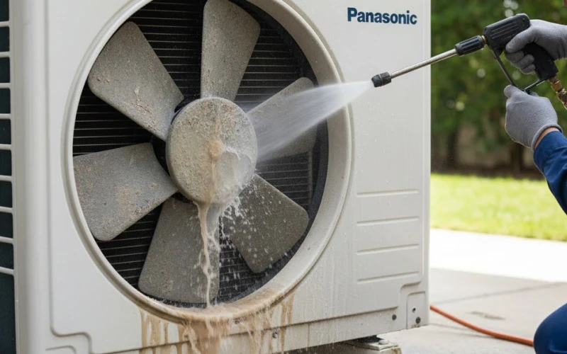 Vệ sinh quạt dàn nóng giúp khắc phục lỗi F11