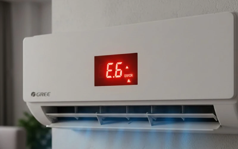 Máy lạnh Gree báo lỗi trên màn hình