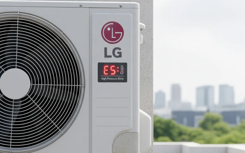 Lỗi E5 trên máy lạnh LG - Lỗi cảm biến áp suất cao