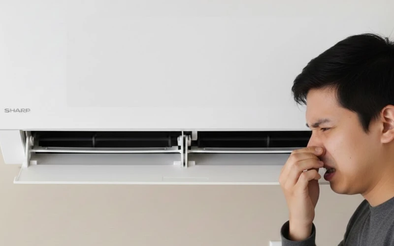 Máy lạnh Sharp có mùi hôi khó chịu