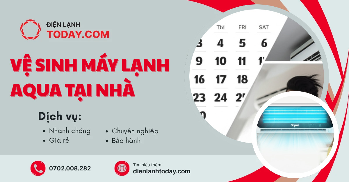 Vệ sinh máy lạnh Aqua tại nhà