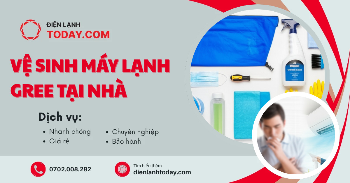 Vệ sinh máy lạnh Gree tại nhà