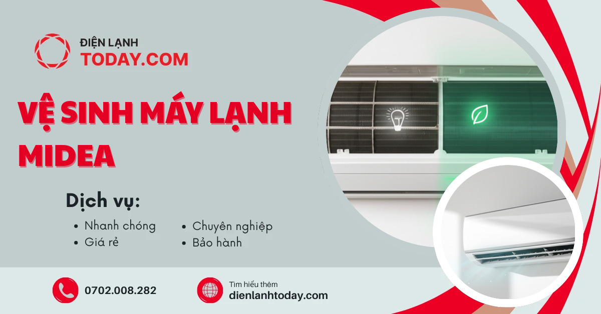 Vệ sinh máy lạnh Midea