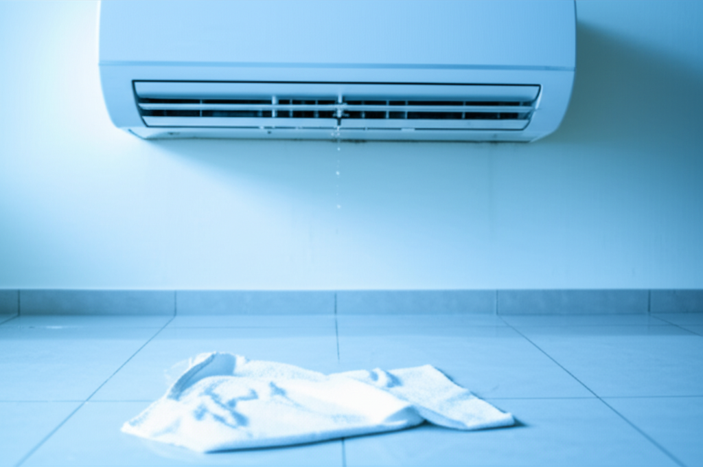 Điều hòa bị chảy nước do tắc ống thoát, dàn lạnh bám tuyết hoặc lắp đặt sai kỹ thuật.