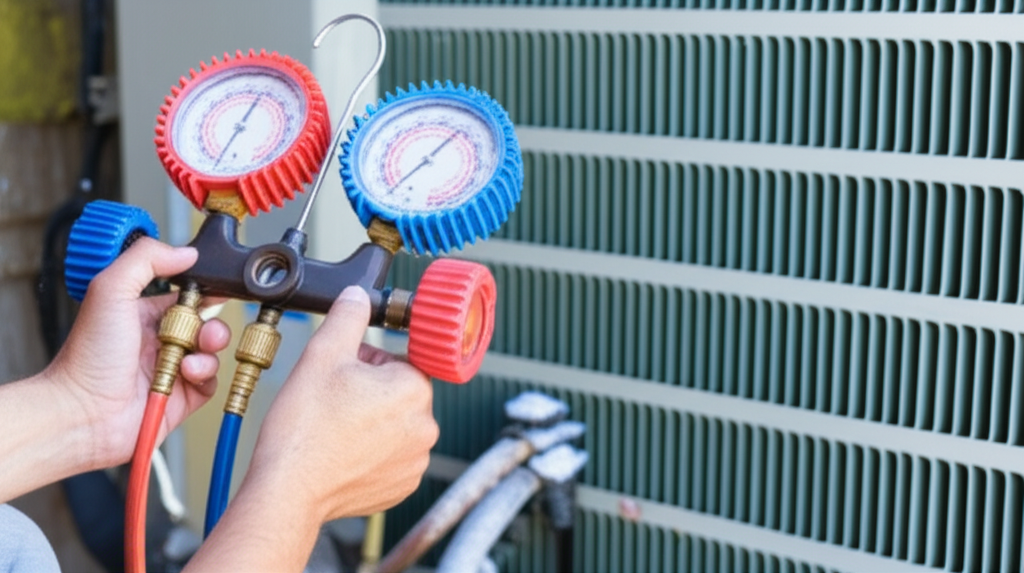 Kiểm tra và nạp gas khi máy lạnh bị thiếu hoặc rò rỉ.