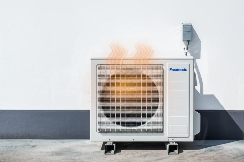 Lỗi F95 báo hiệu dàn nóng điều hòa panasonic đang gặp tình trạng quá nhiệt.