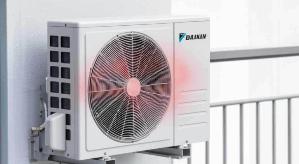 Máy nén điều hòa hoạt động quá tải do làm việc liên tục trong môi trường nhiệt độ cao.