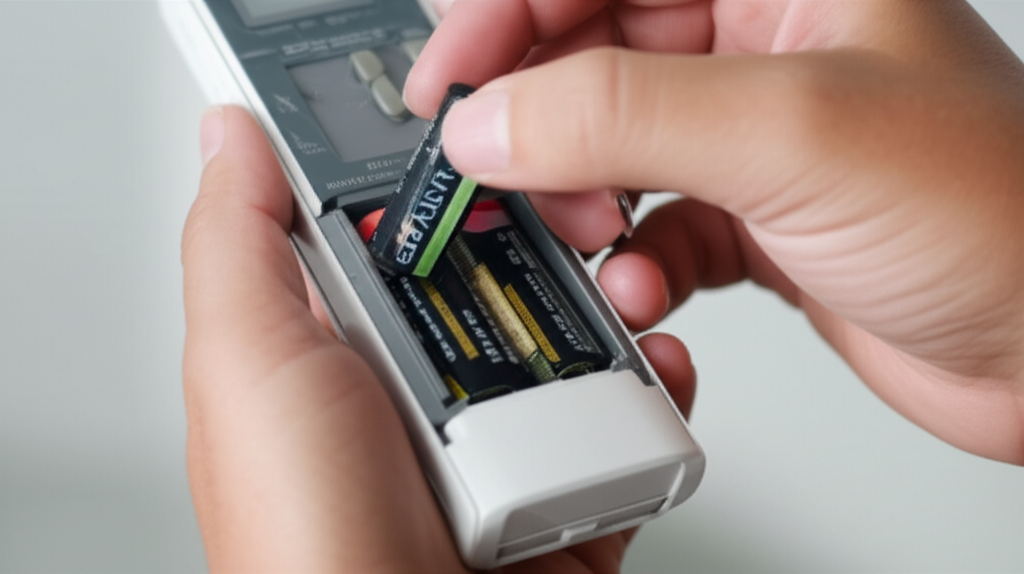 Remote máy lạnh toshiba có thể không hoạt động do hết pin.