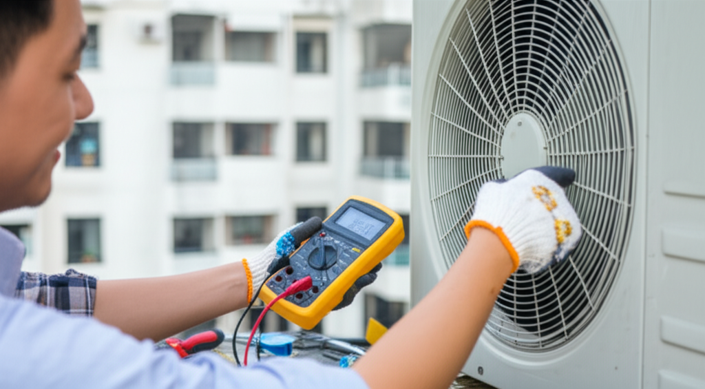 Tự kiểm tra nguồn điện, quạt dàn nóng và vệ sinh máy lạnh là những bước đầu tiên để khắc phục lỗi F90 tại nhà.