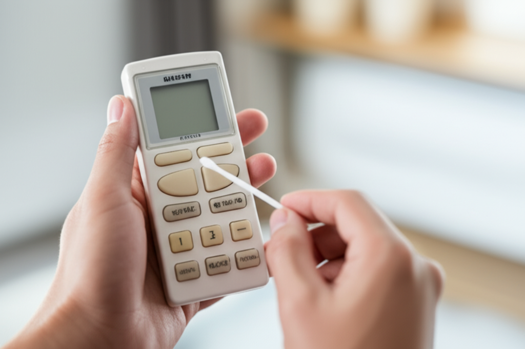 Vệ sinh điều khiển và mắt hồng ngoại định kỳ giúp khắc phục lỗi tín hiệu chập chờn.