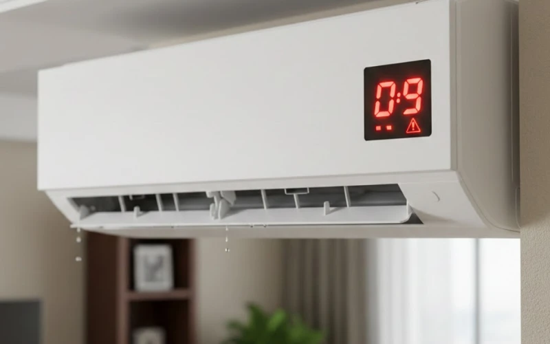 Điều hòa báo lỗi D9
