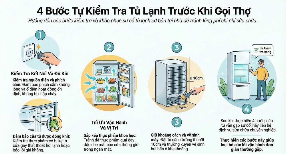 Hướng dẫn khắc phục sự cố tại nhà trước khi gọi kỹ thuật