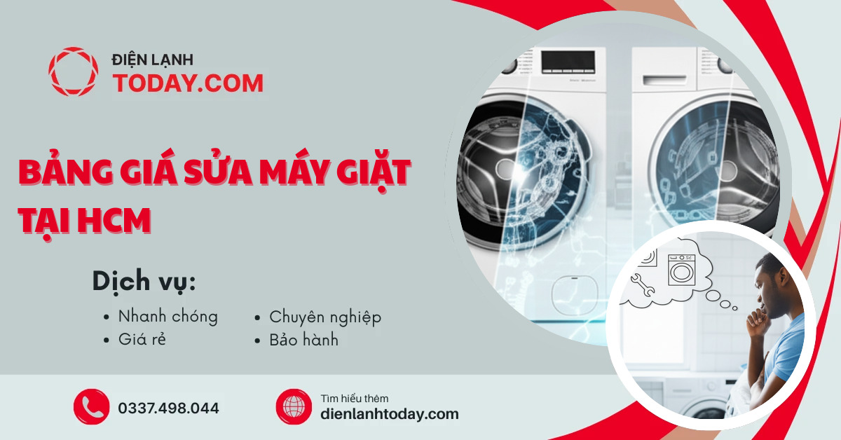 Bảng giá sửa máy giặt tại HCM
