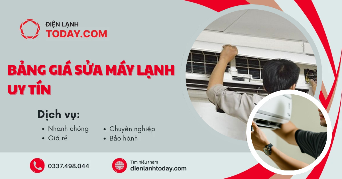 Bảng giá sửa máy lạnh uy tín