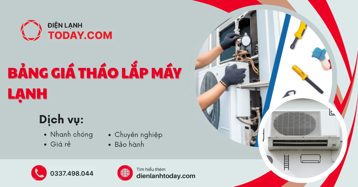 Bảng giá tháo lắp máy lạnh