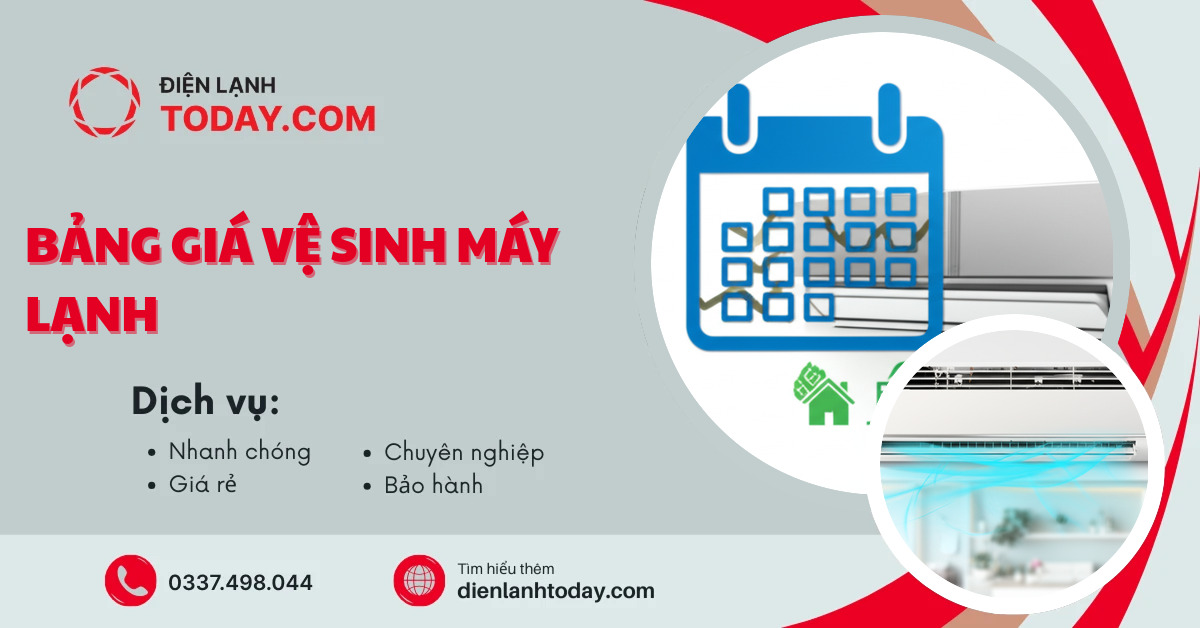 Bảng giá vệ sinh máy lạnh