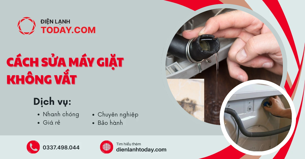 Cách sửa máy giặt không vắt