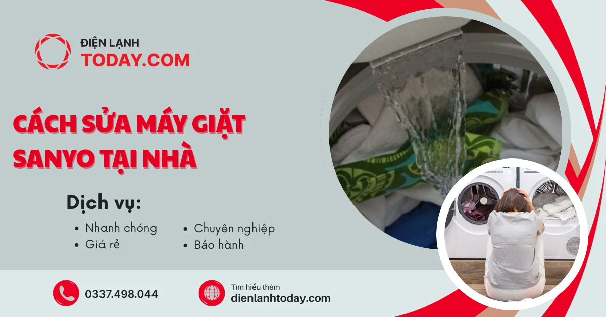 Cách sửa máy giặt Sanyo tại nhà