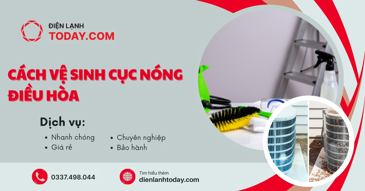 Cách vệ sinh cục nóng điều hòa