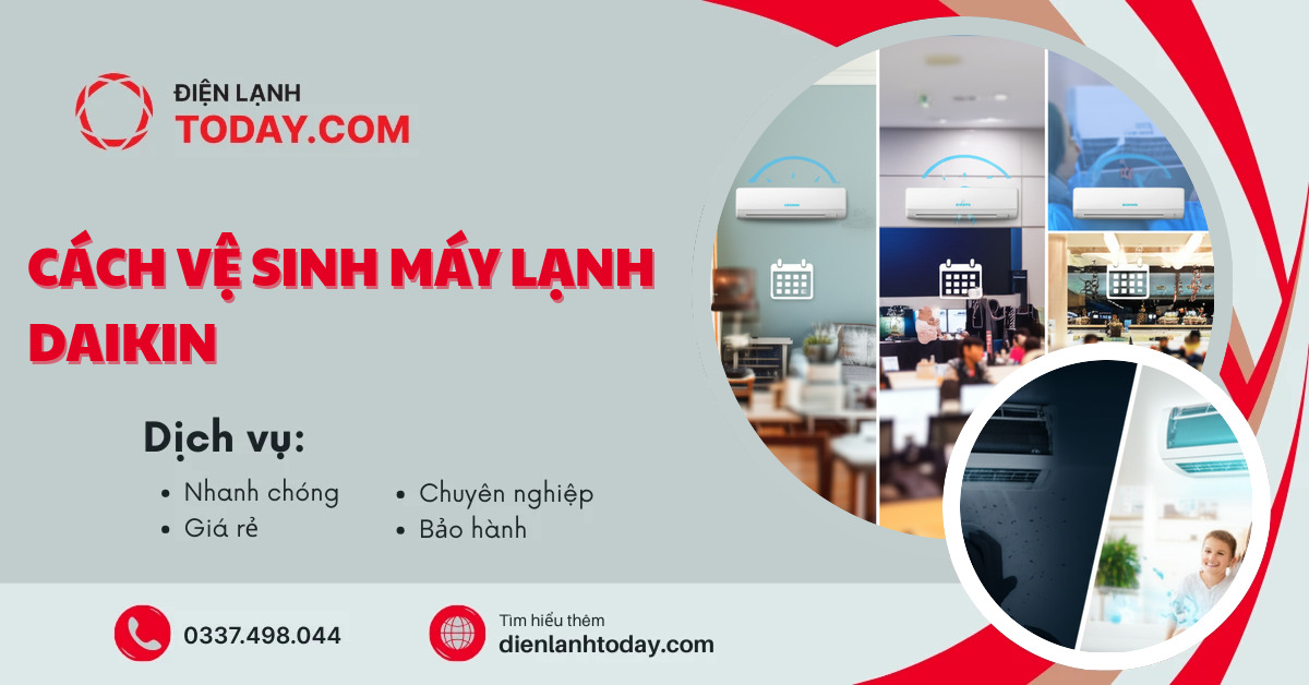 Cách vệ sinh máy lạnh Daikin