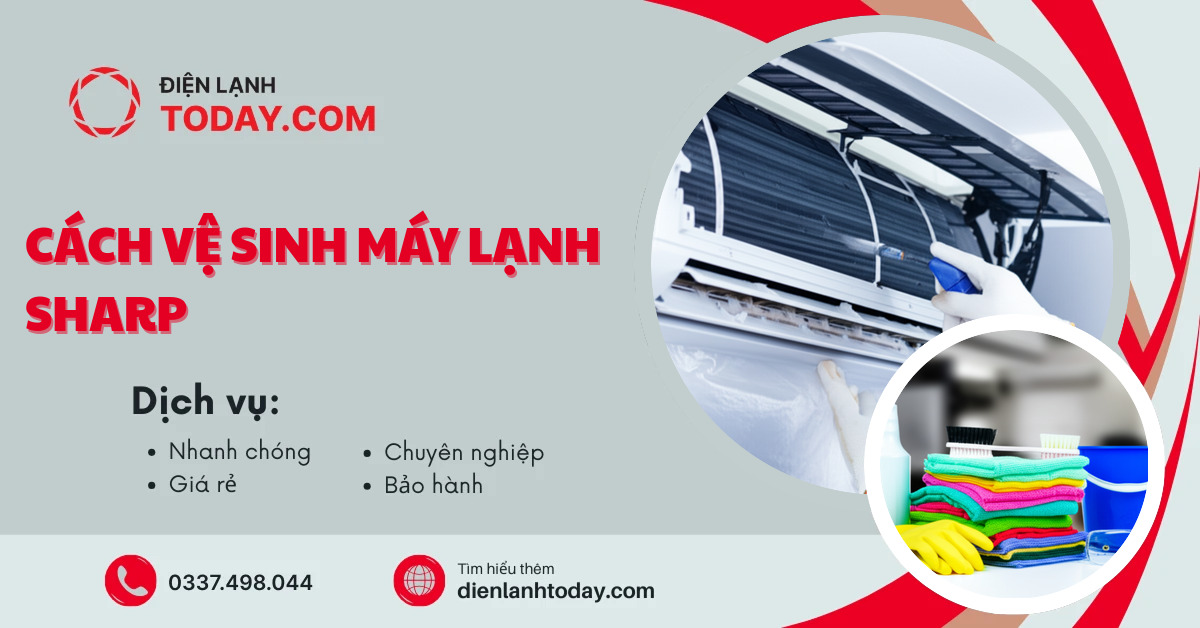Cách vệ sinh máy lạnh Sharp