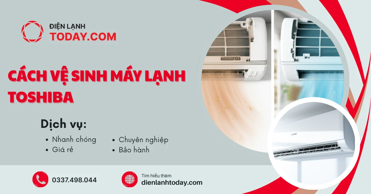 Cách vệ sinh máy lạnh Toshiba