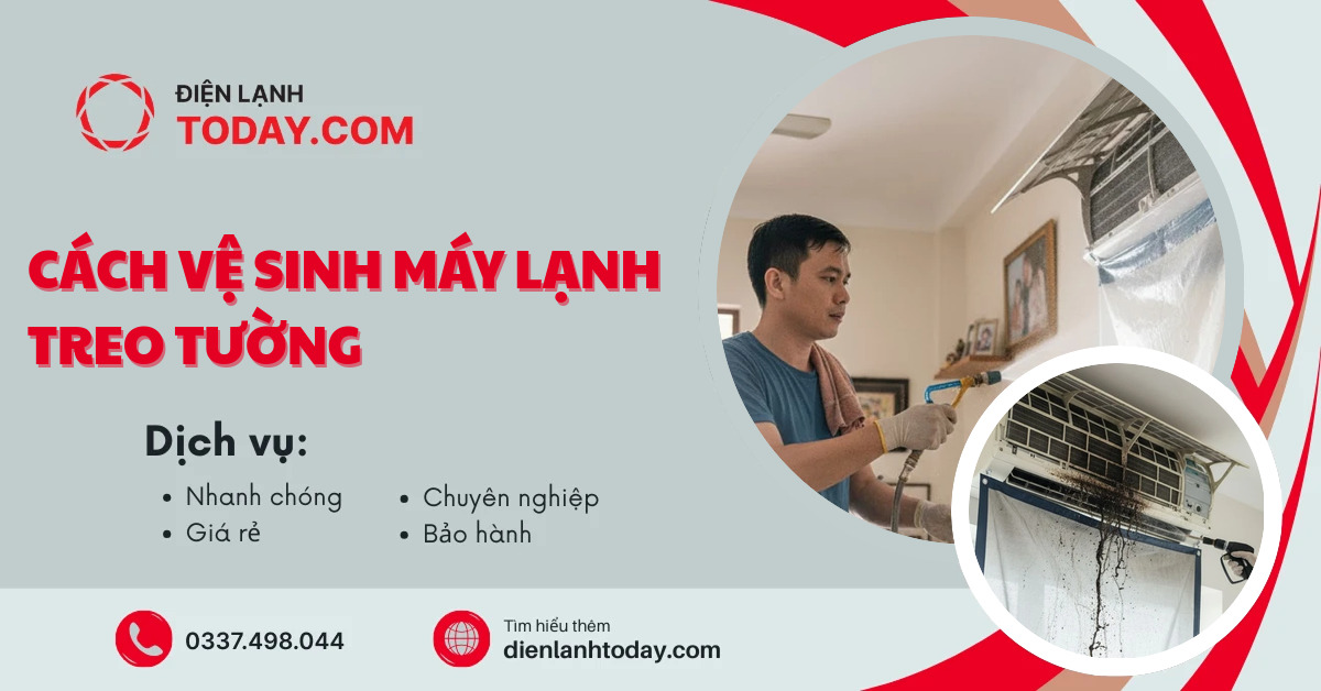 Cách vệ sinh máy lạnh treo tường