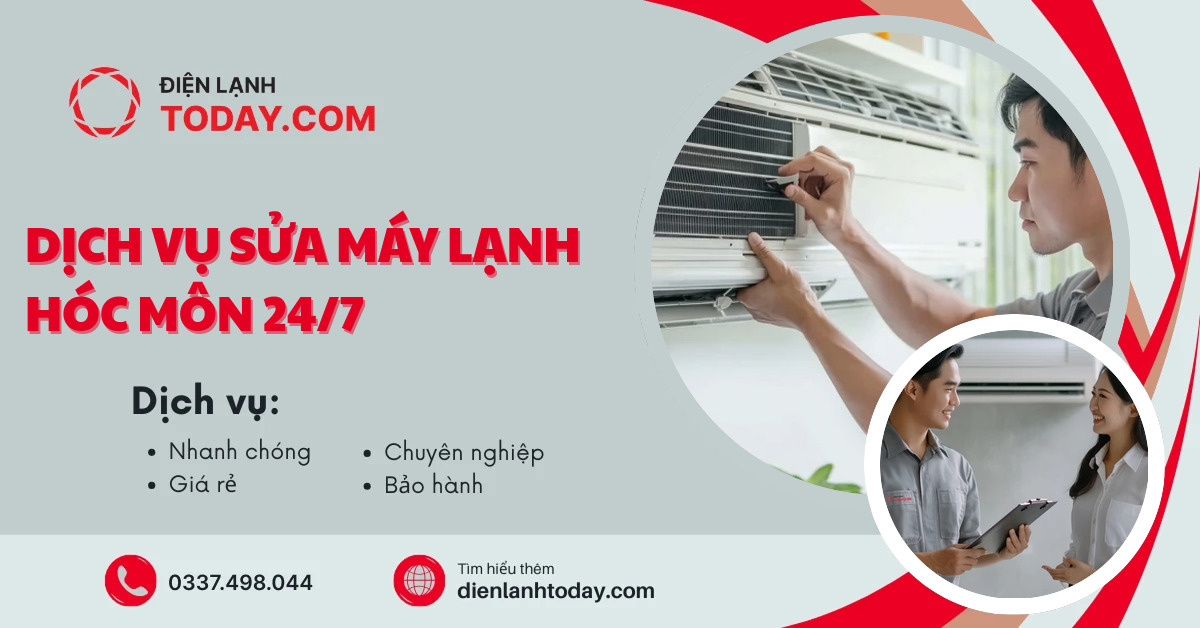 Dịch vụ sửa máy lạnh Hóc Môn 24/7