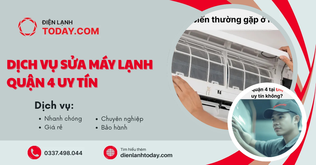 Dịch vụ sửa máy lạnh quận 4 uy tín