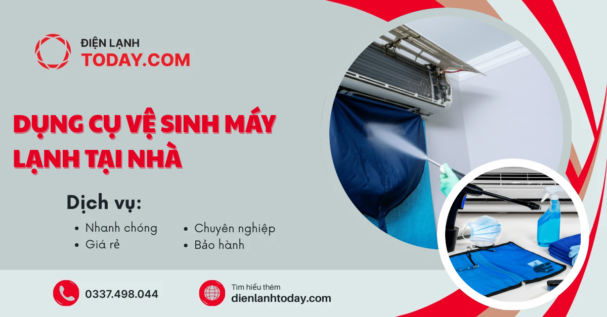 Dụng cụ vệ sinh máy lạnh tại nhà