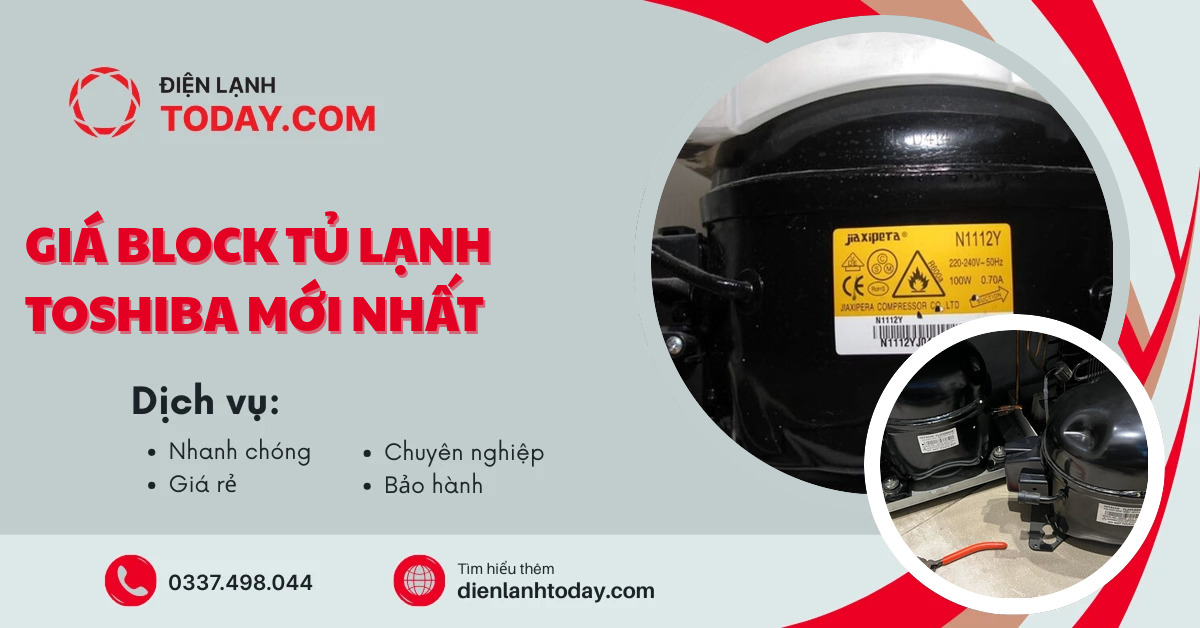 Giá block tủ lạnh Toshiba mới nhất