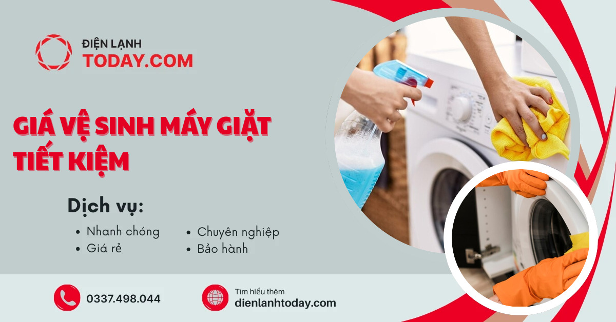 Giá vệ sinh máy giặt tiết kiệm
