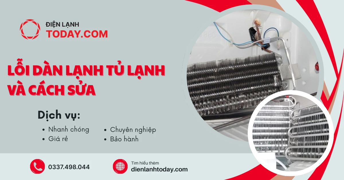 Lỗi dàn lạnh tủ lạnh và cách sửa